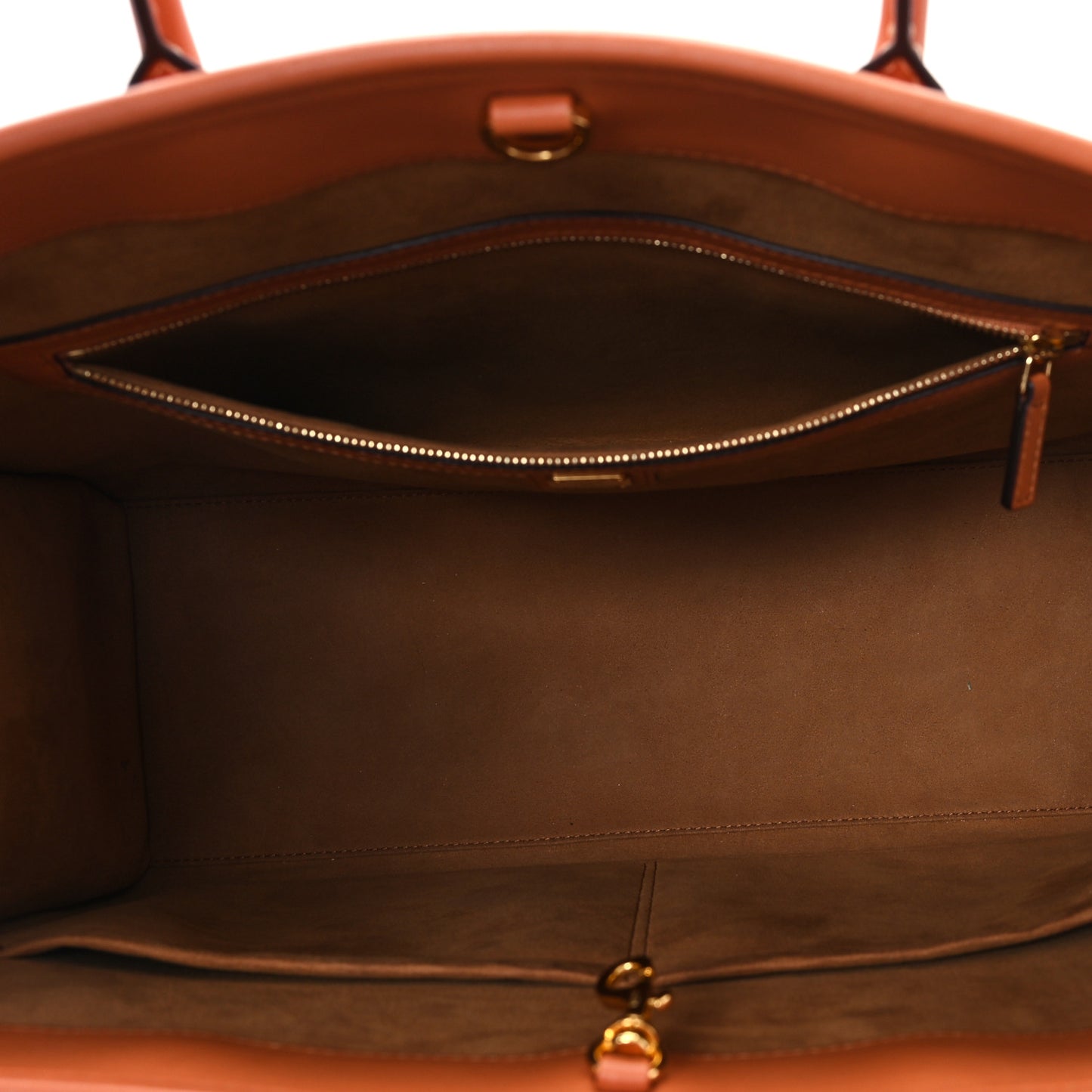 Calfskin Large Munchen Tote Cognac