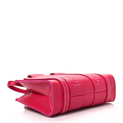 Chloe Calfskin Mini Woody Ribbon Tote Fizzy Pink 3 of 6