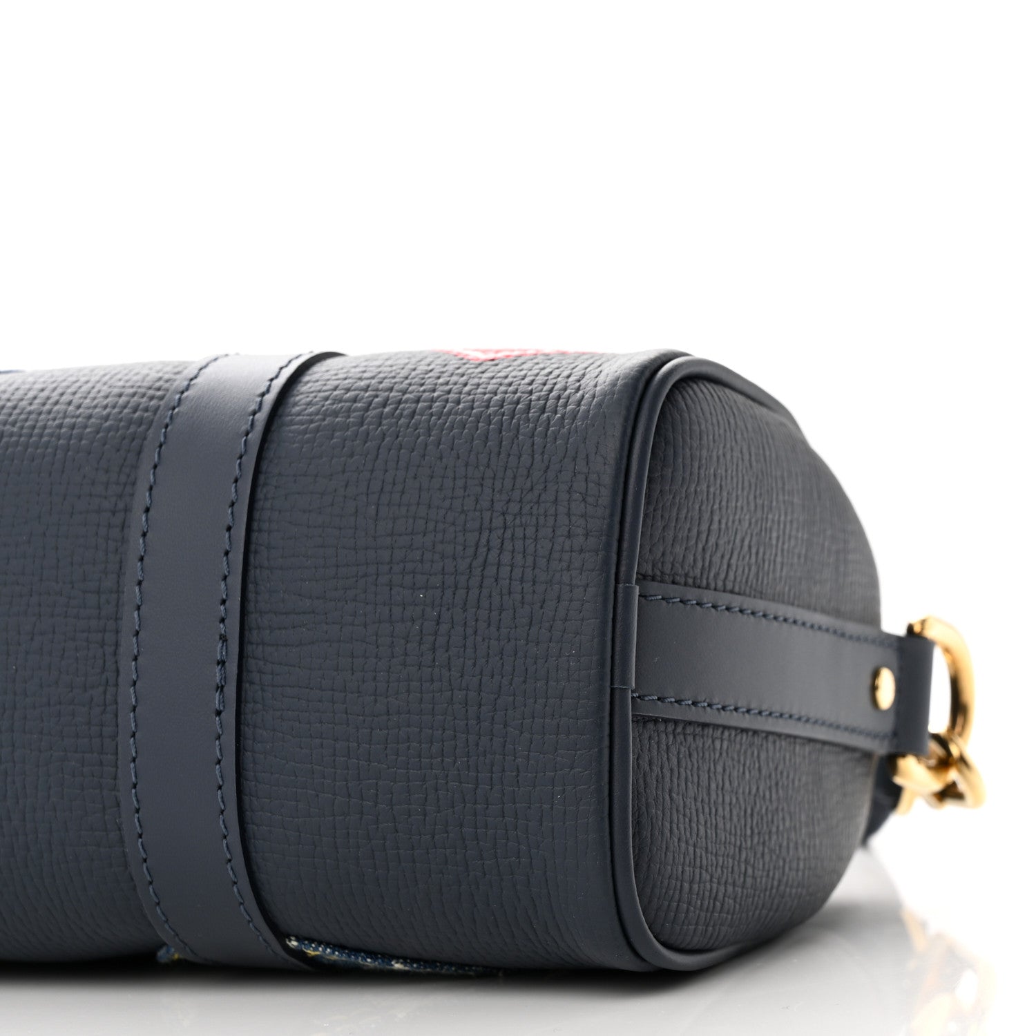 Louis Vuitton Taurillon Monogram Denim Drip Keepall XS Blue 9 of 9