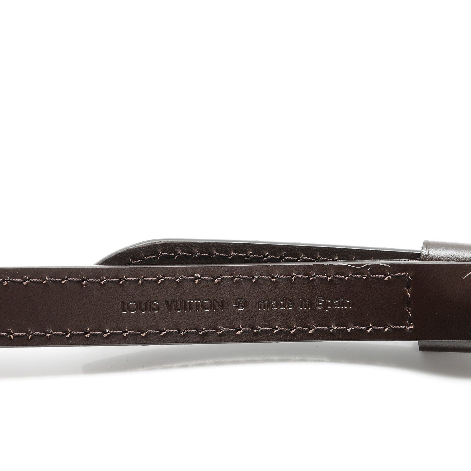 Louis Vuitton Calfskin 16mm Adjustable Shoulder Strap Brown 4 of 4