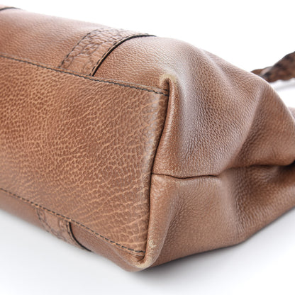 Gucci Calfskin Medium Bamboo Bar Tote Bag Brown 9 of 10