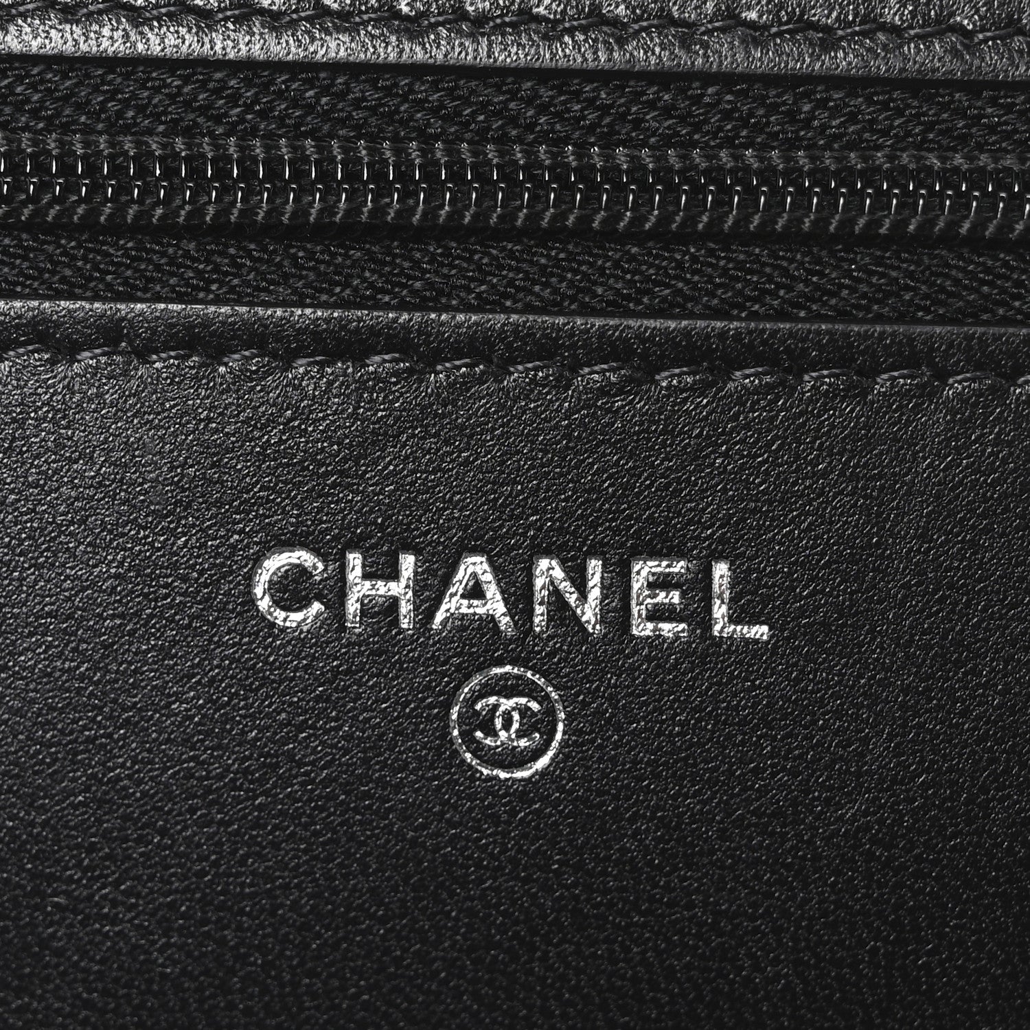Chanel Lambskin Quilted Wallet On Chain WOC Black 6 of 11