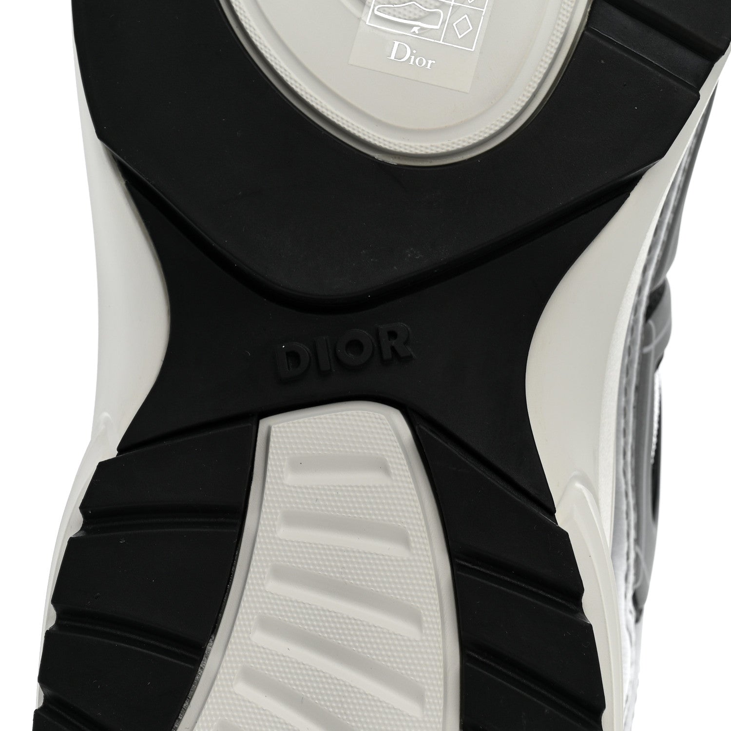 Christian Dior Technical Mesh Calfskin Mens B30 Sneakers 42 Silver Black White 7 of 11
