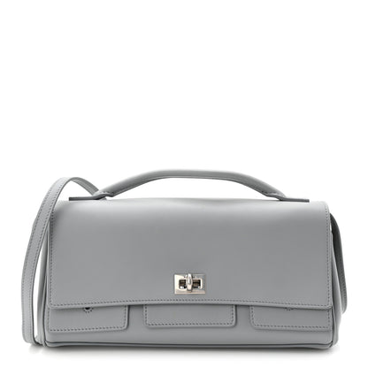 Balenciaga Smooth Calfskin Small Bel Air Clutch On Strap Cloud Grey 1 of 11