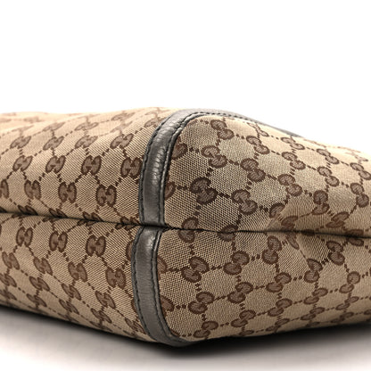 Gucci Monogram Medium Techno Horsebit Hobo Brown 10 of 12