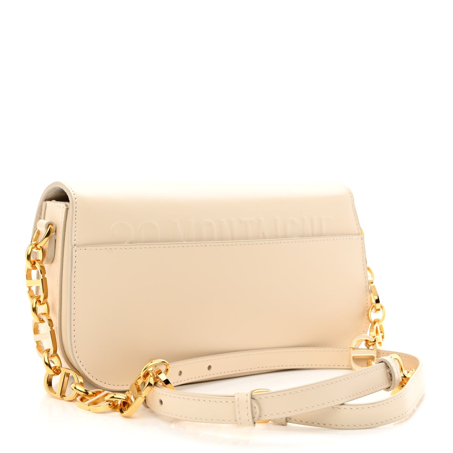 Box Calfskin 30 Montaigne Avenue Bag Dusty Ivory