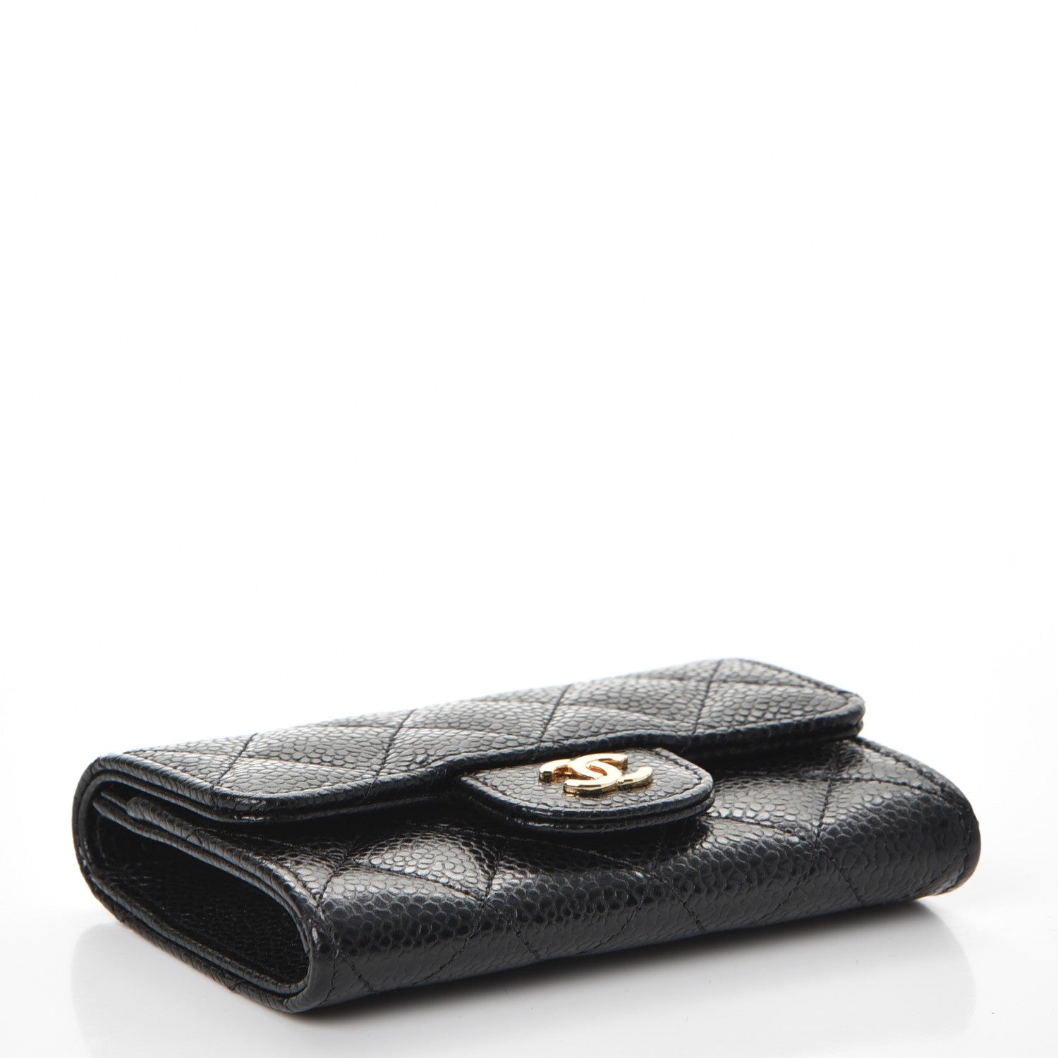 Chanel Caviar Quilted Flap Card Holder Black 4 of 9