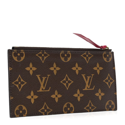 Louis Vuitton Monogram Felicie Chain Wallet Zippered Insert Fuchsia 2 of 4