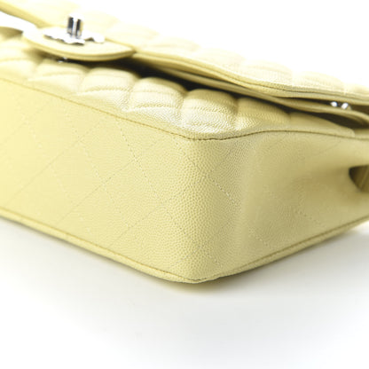 Chanel Caviar Quilted Medium Double Flap Light Yellow 7 of 11