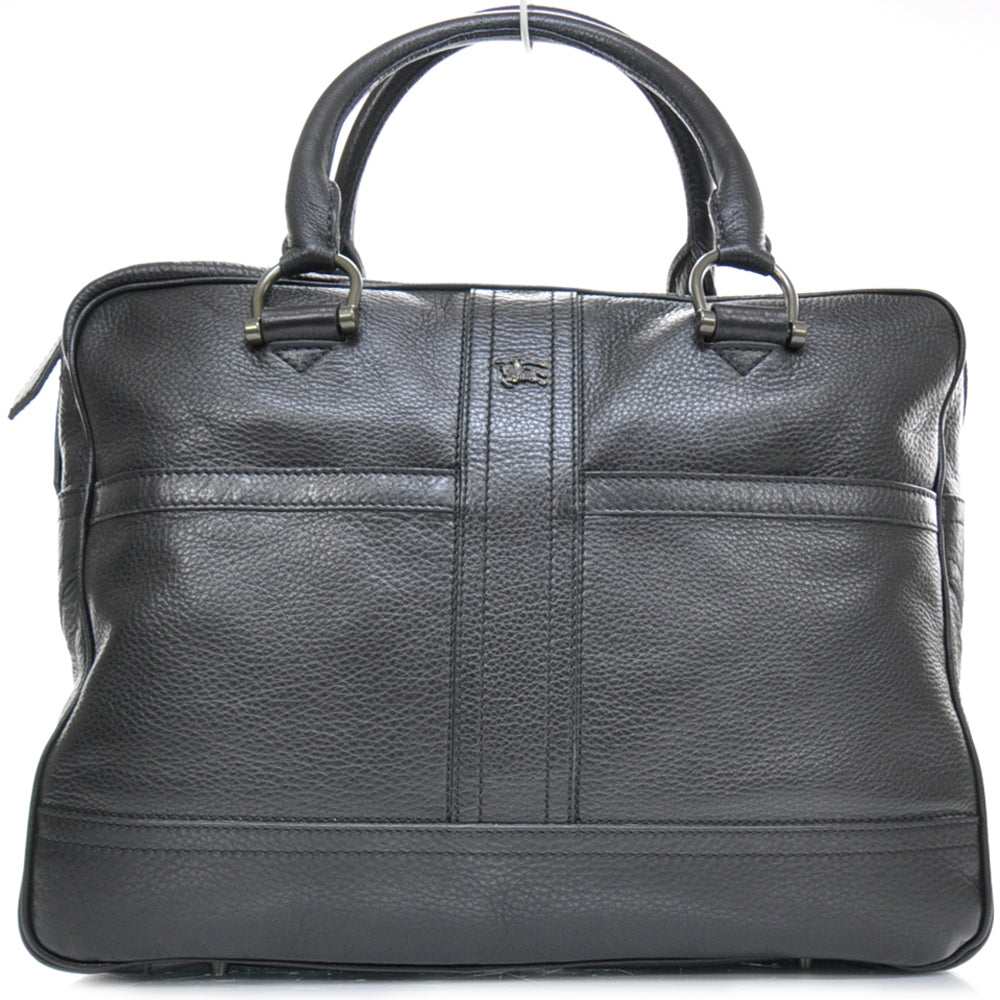 Burberry Pebbled Leather Tote Black 1 of 12