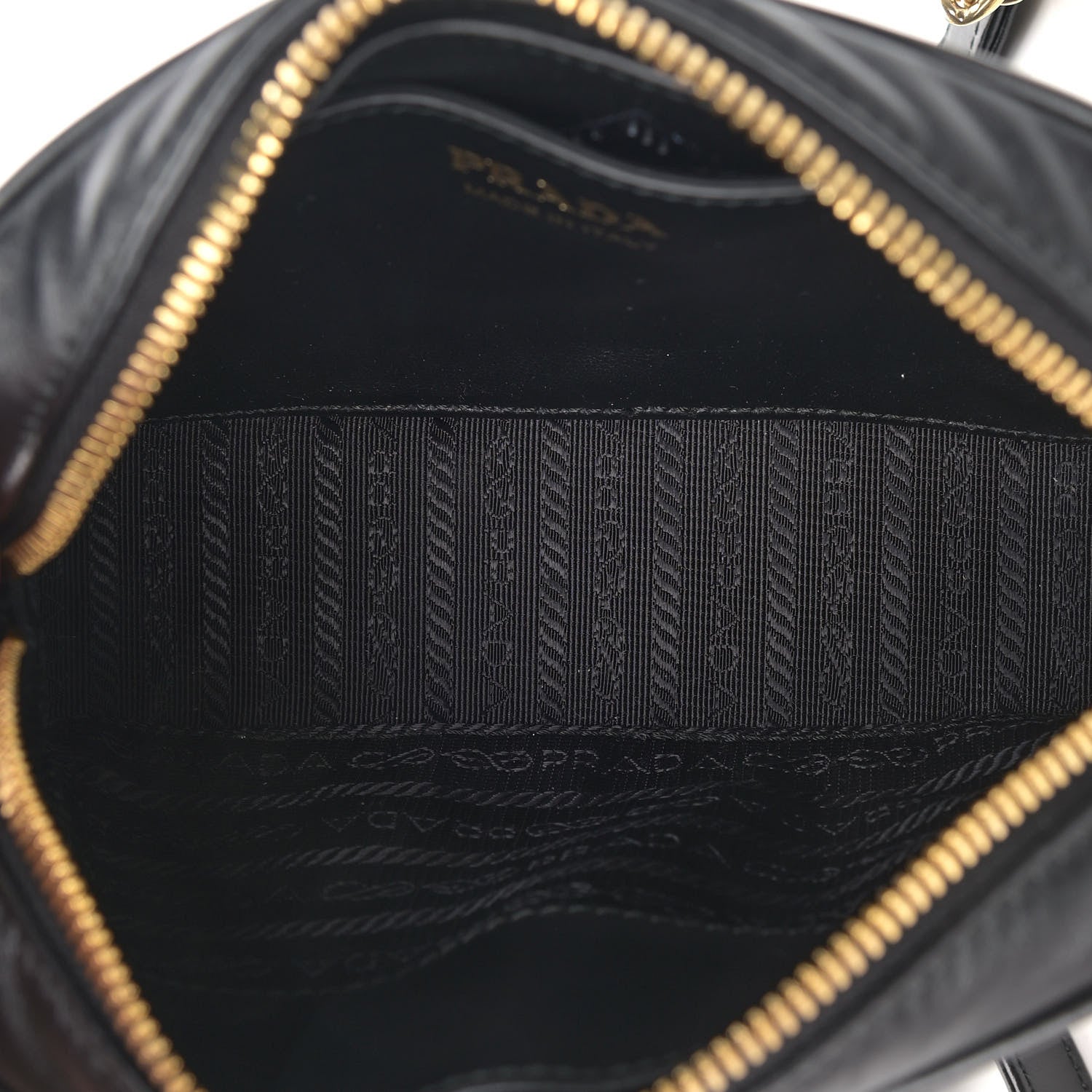 Prada Soft Calfskin Floral Diagramme Bag Black 5 of 12