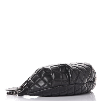 Chanel Lambskin Quilted Banane Waist Bag Fanny Pack Black 4 of 8
