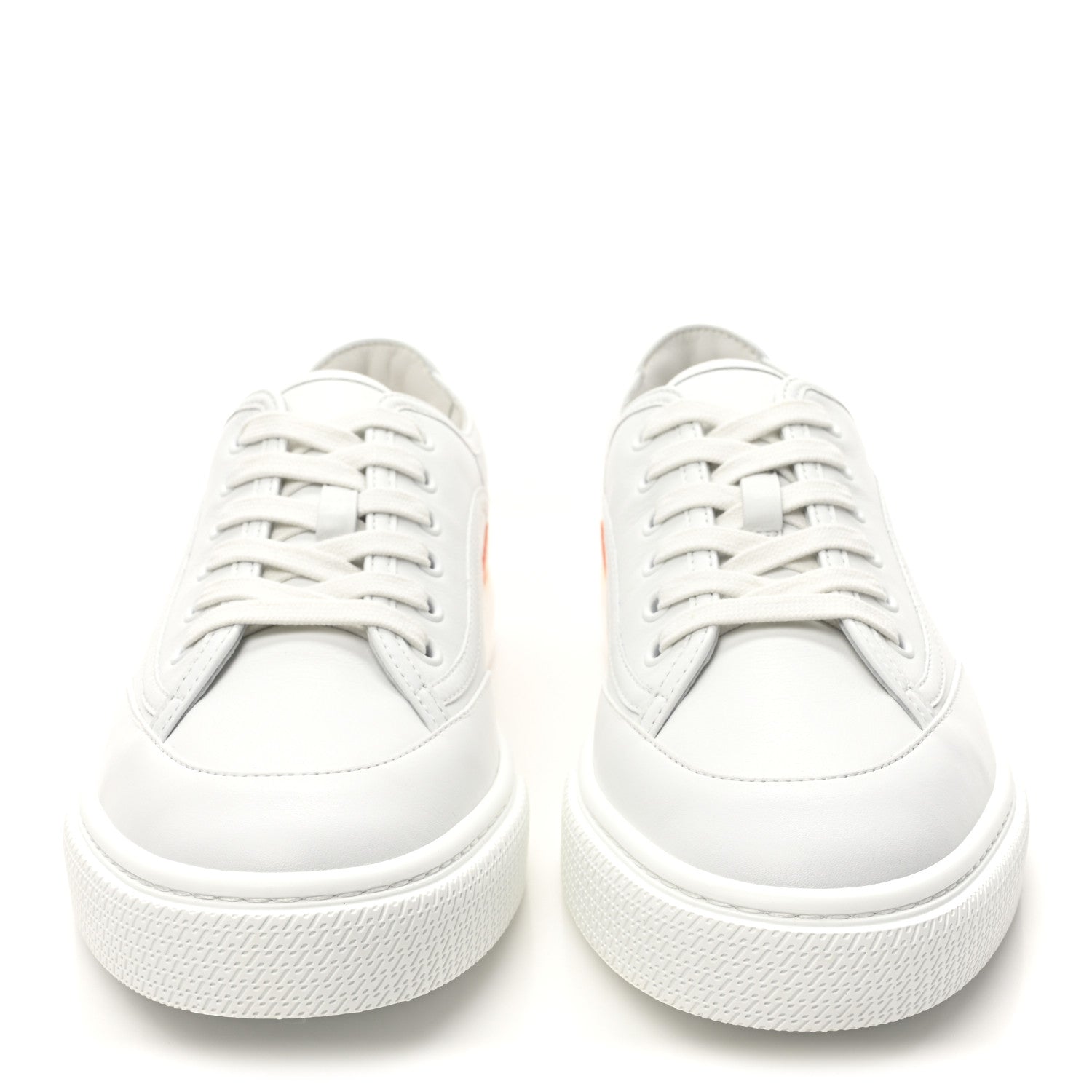 Hermes Calfskin Alligator Womens Get Sneakers 38 White 3 of 11