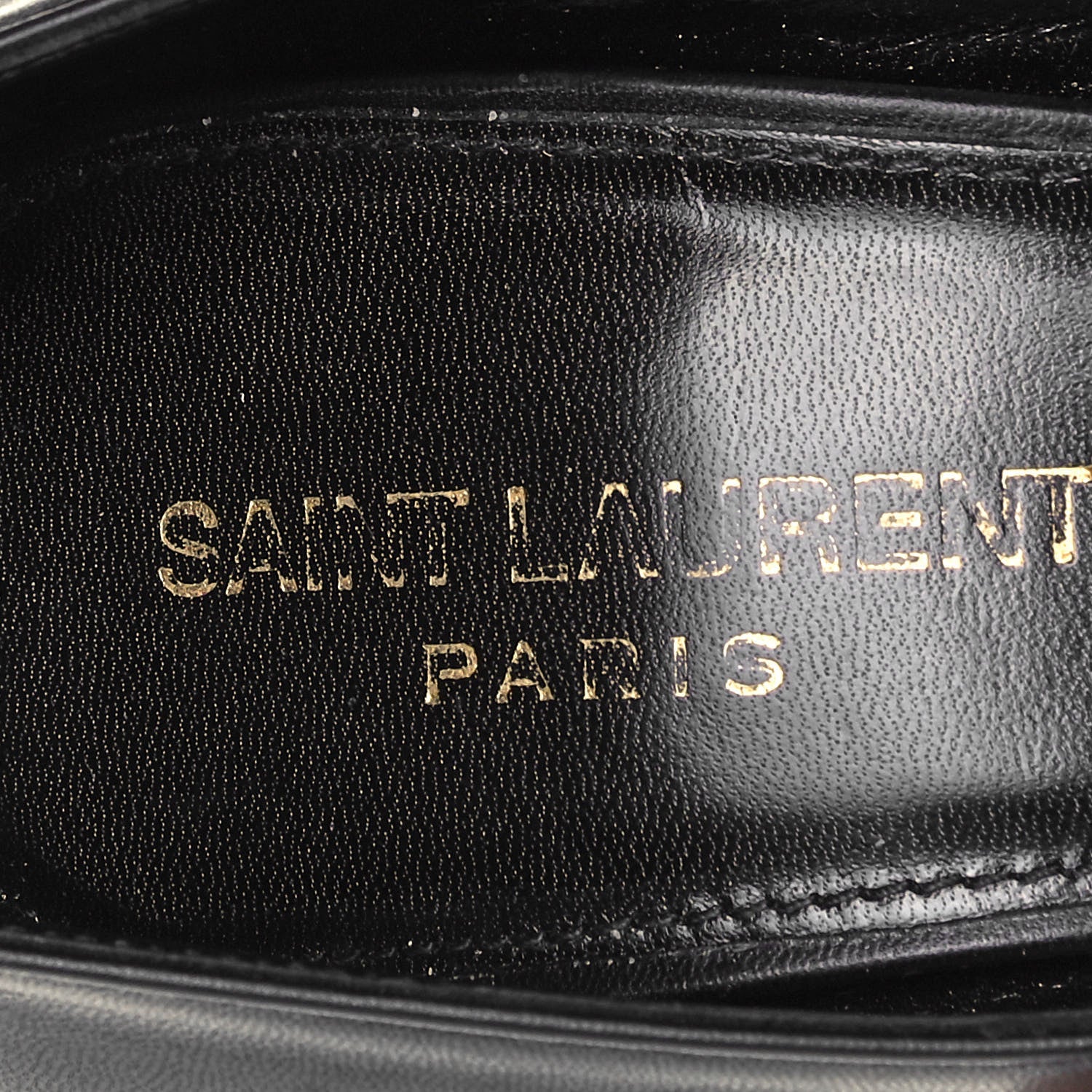 Saint Laurent Calfskin Opyum 110 Pumps 39 Black Gold 7 of 7