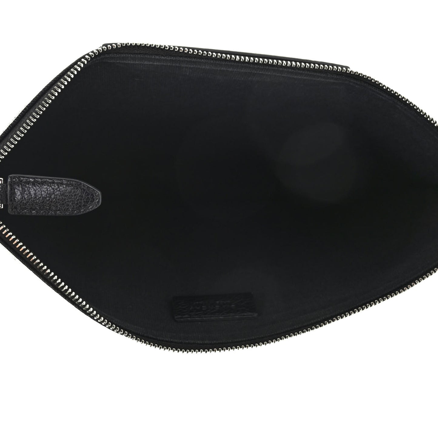 Sugar Goatskin Medium Antigona Pouch Black