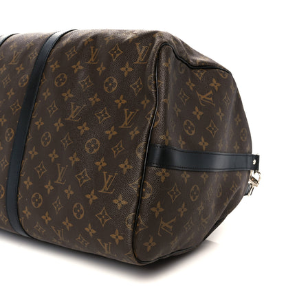 Louis Vuitton Monogram Macassar Keepall Bandouliere 55 11 of 11
