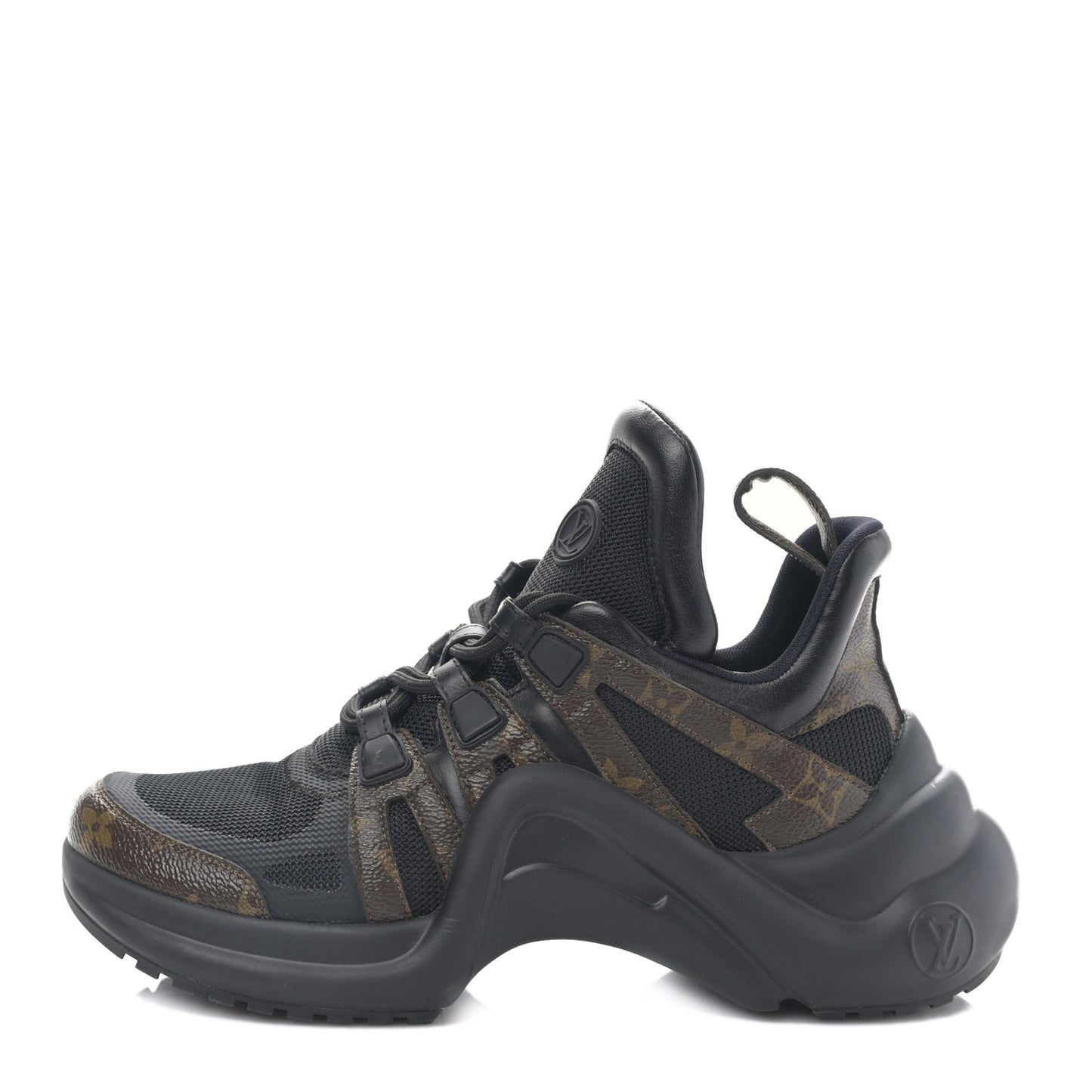 Calfskin Patent Monogram LV Archlight Sneakers 39 Black