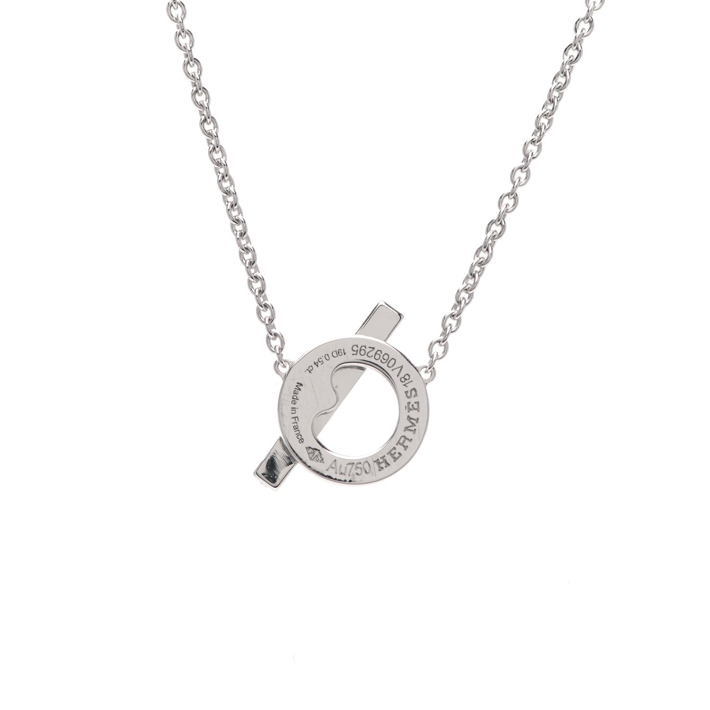 18K White Gold Diamond Finesse Pendant Necklace