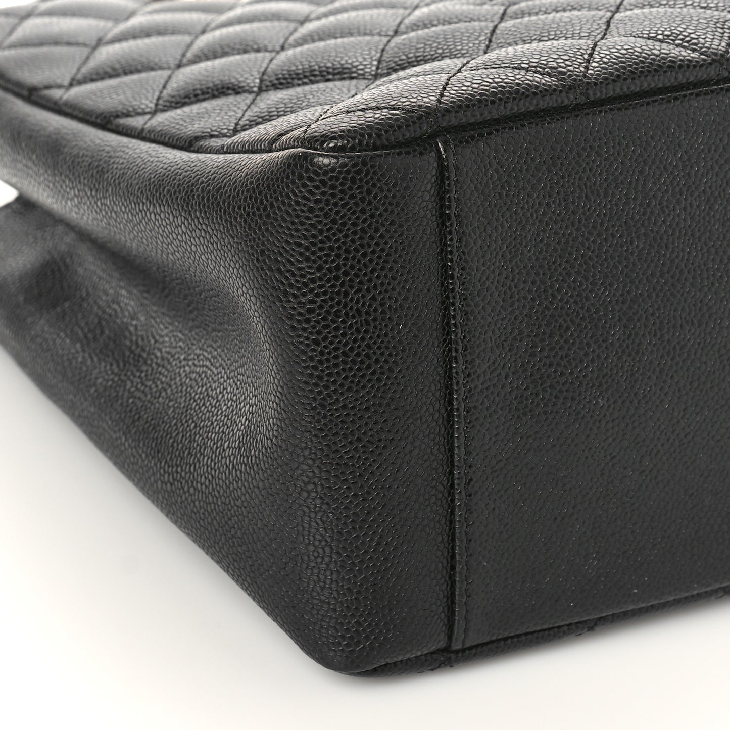 Caviar Quilted Grand Shopping Tote GST Black