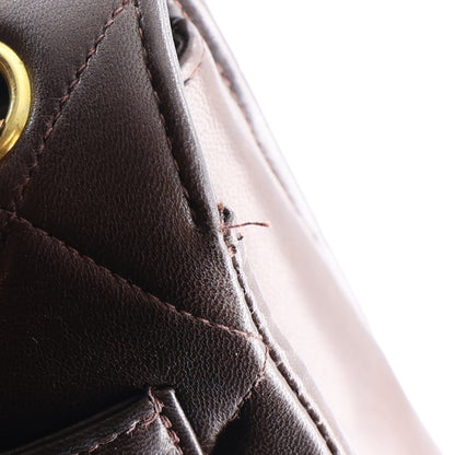 Chanel Lambskin Quilted Medium Single Flap Dark Brown 12 of 12