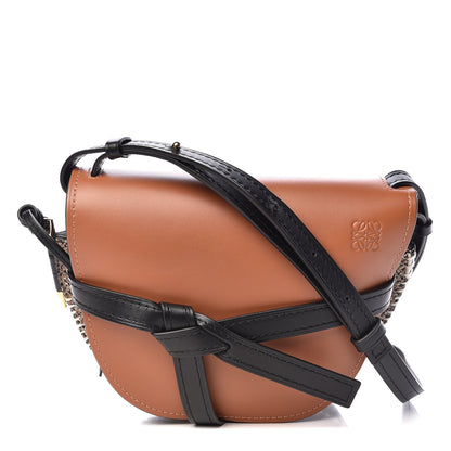 Loewe Calfskin Tweed Small Gate Crossbody Bag Tan 1 of 9