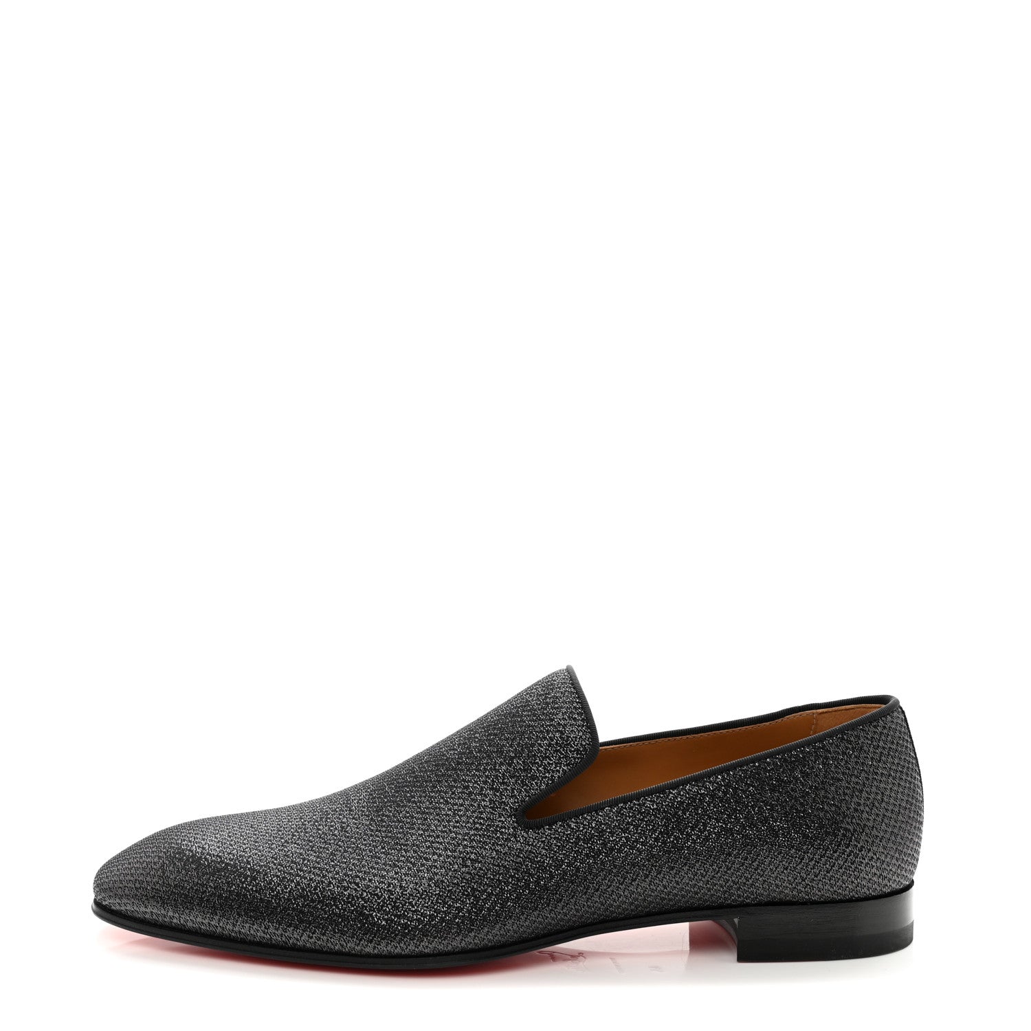Christian Louboutin Lurex Mens Dandelion Musichall Flat Loafers 44 Black 1 of 11