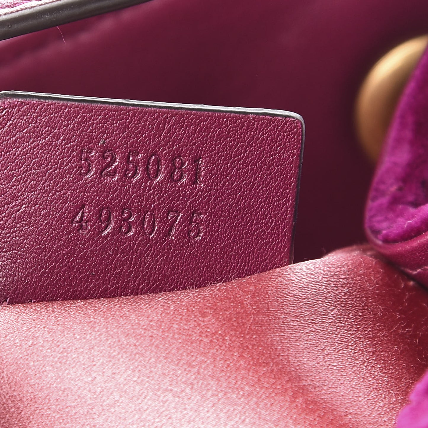 Velvet Matelasse GG Marmont Bucket Bag Fuchsia Violet Cyclamen
