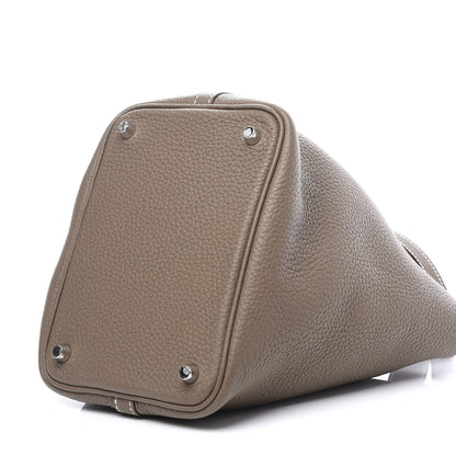 Hermes Taurillon Clemence Picotin Lock 18 PM Etoupe 6 of 9