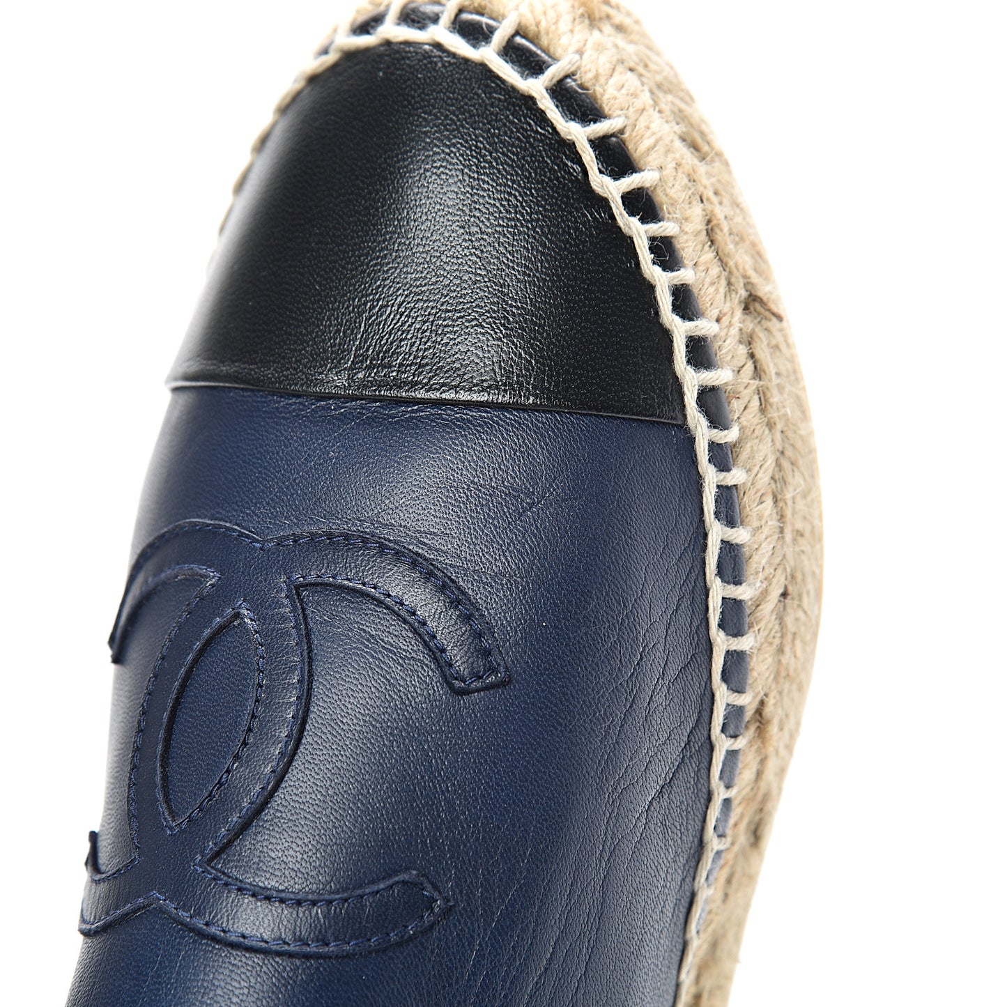 Lambskin CC Espadrilles 39 Navy Black