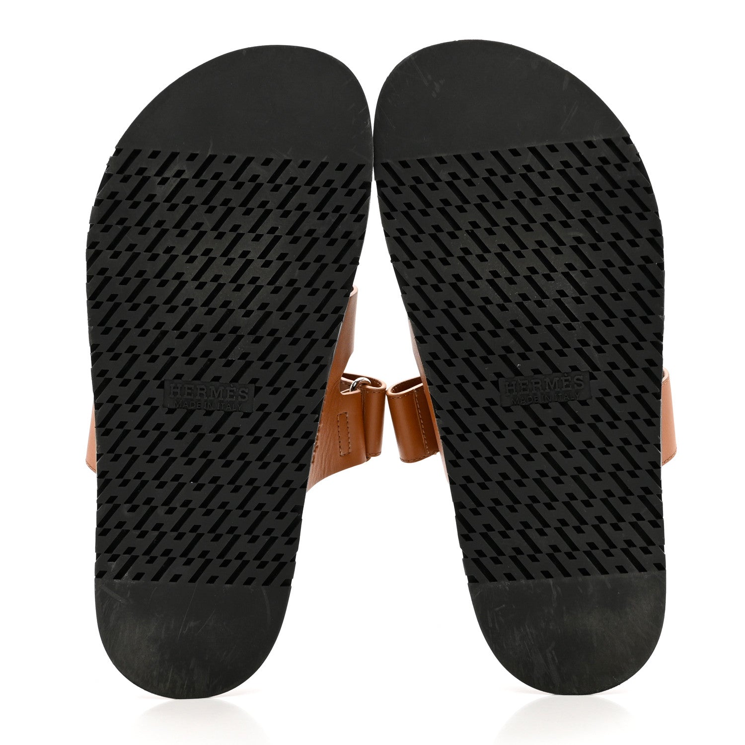 Hermes Calfskin Mens Chypre Sandals 42.5 Naturel 5 of 9