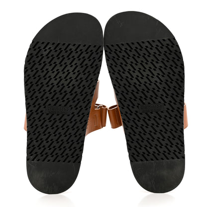 Hermes Calfskin Mens Chypre Sandals 42.5 Naturel 5 of 9