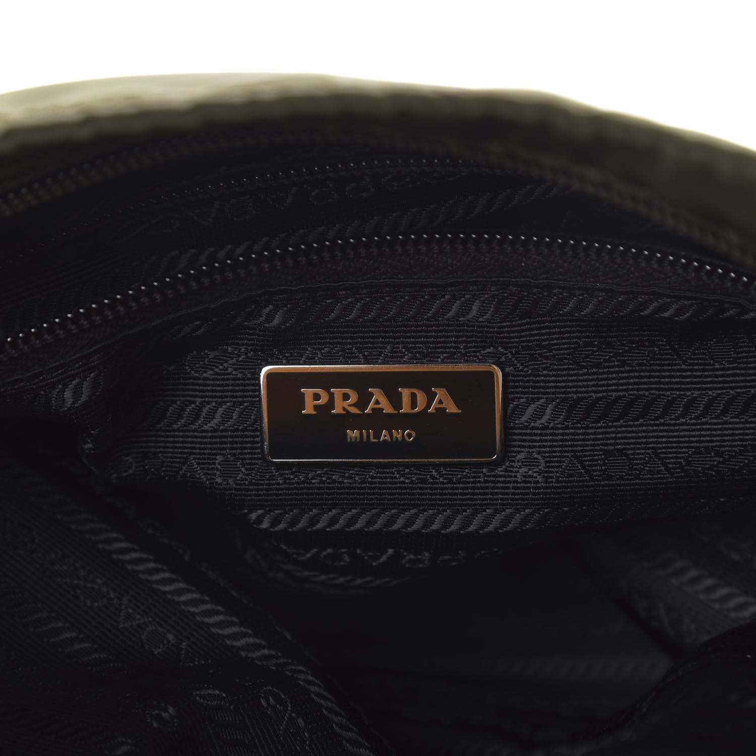 Prada Tessuto Nylon Flat Messenger Bag Militare 7 of 10