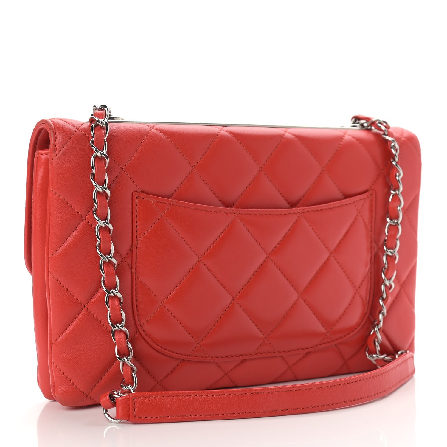 Chanel Lambskin Quilted Medium Trendy CC Flap Red 3 of 18