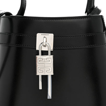 Givenchy Box Calfskin Shark Lock Bucket Bag Black 7 of 9