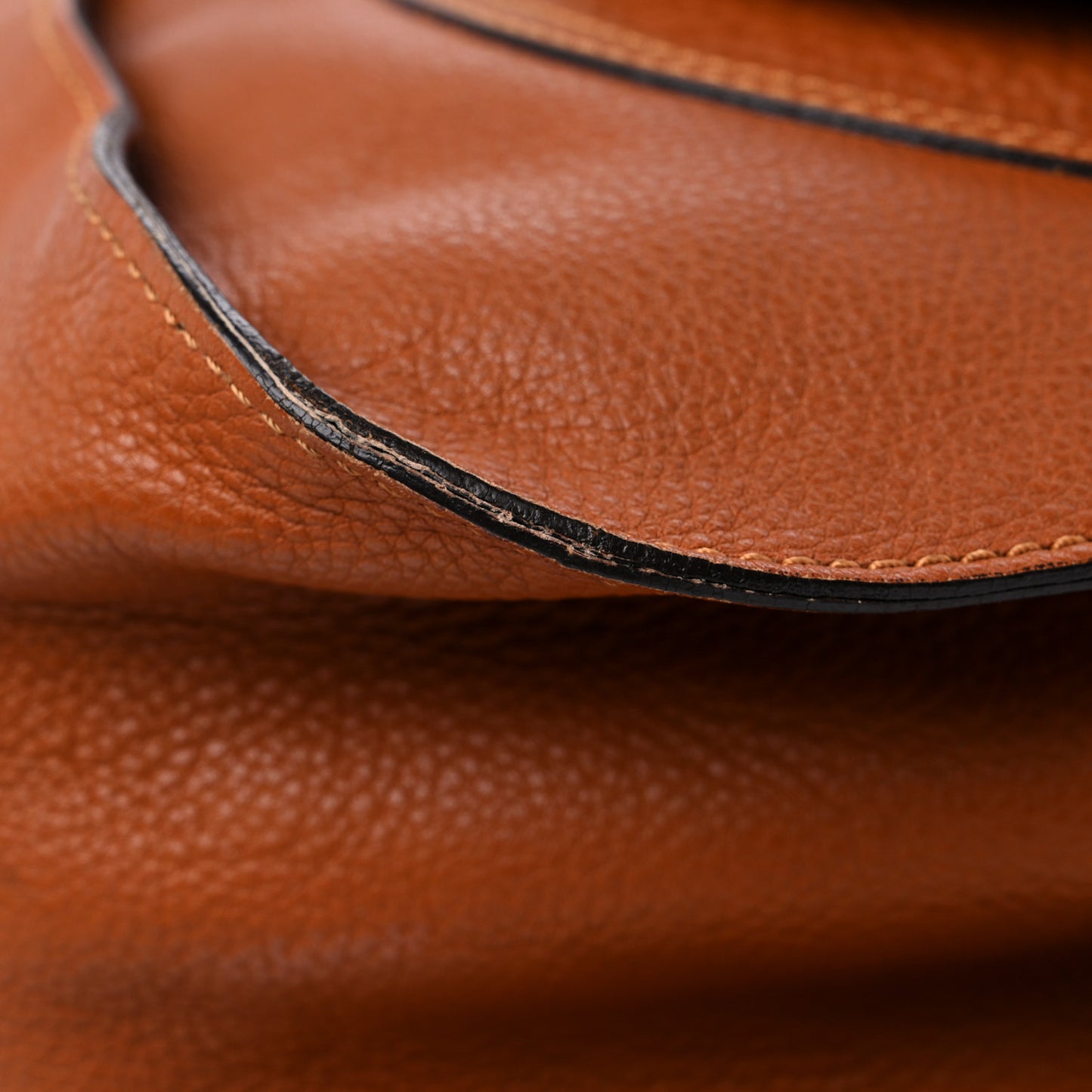 Calfskin Large Marcie Satchel Tan