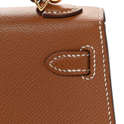 Hermes Epsom Mini Kelly Sellier 20 Gold 13 of 33