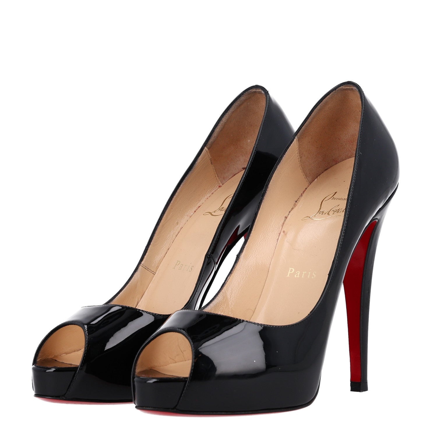 Christian Louboutin Patent Very Prive 120 Pumps 39 Black 4 of 10