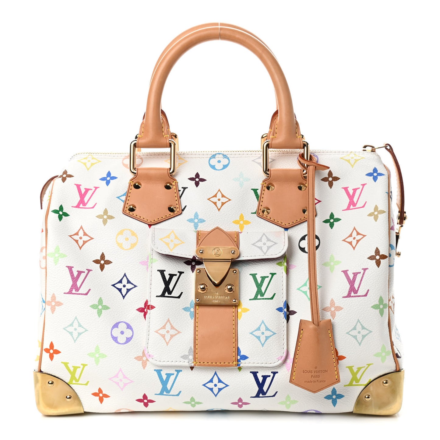 Monogram Multicolor Speedy 30 White
