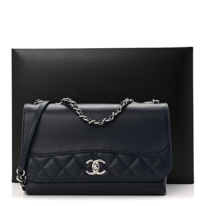 Chanel Calfskin Small Tramezzo Flap Navy 11 of 11