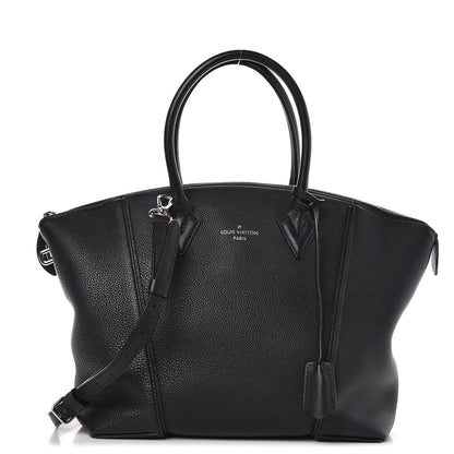 Louis Vuitton Veau Cachemire Soft Lockit MM Black 1 of 21