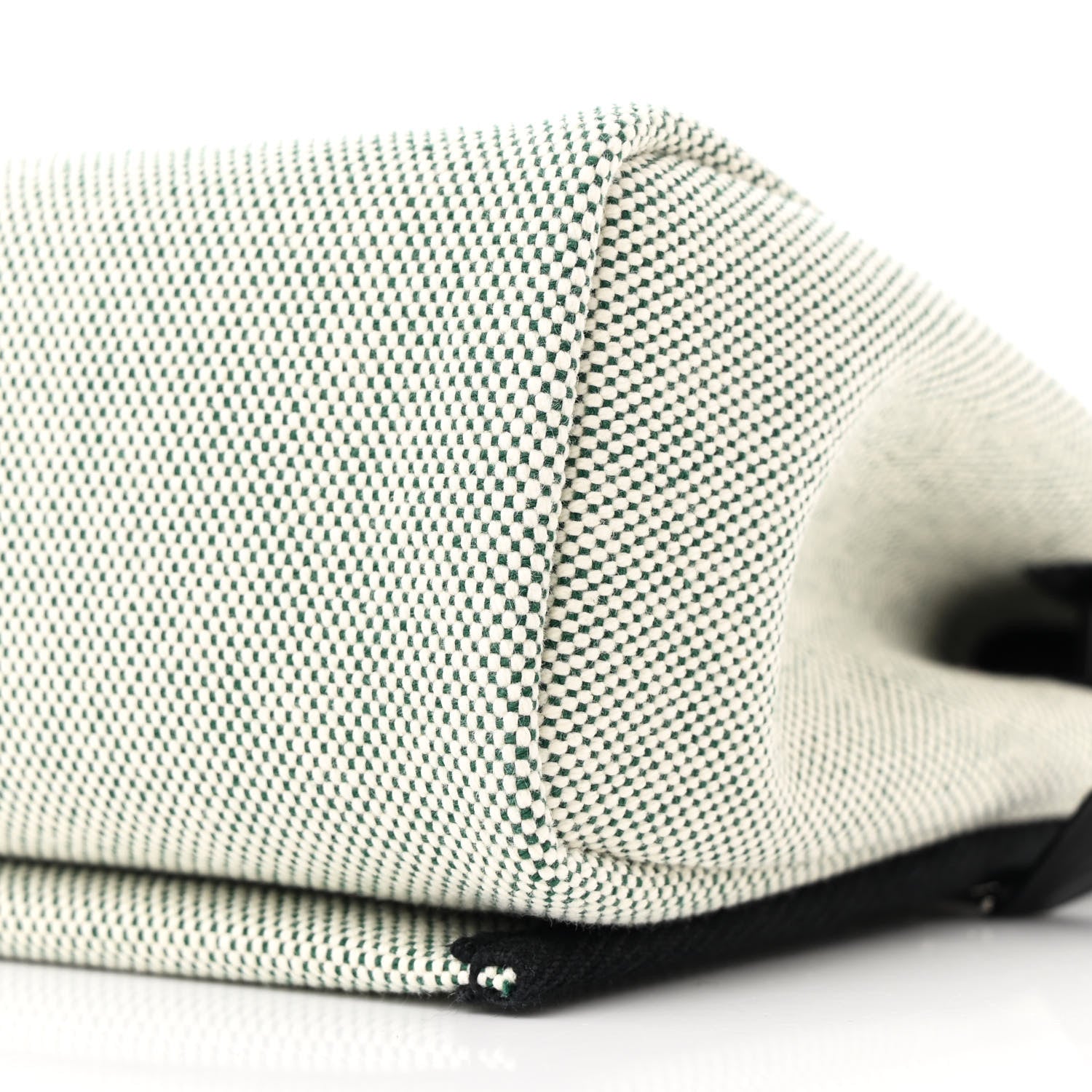 Hermes Military Toile Vache Hunter Herbag Zip Retourne 20 Ecru Vert Moyen Black 10 of 11