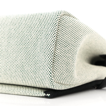 Hermes Military Toile Vache Hunter Herbag Zip Retourne 20 Ecru Vert Moyen Black 10 of 11