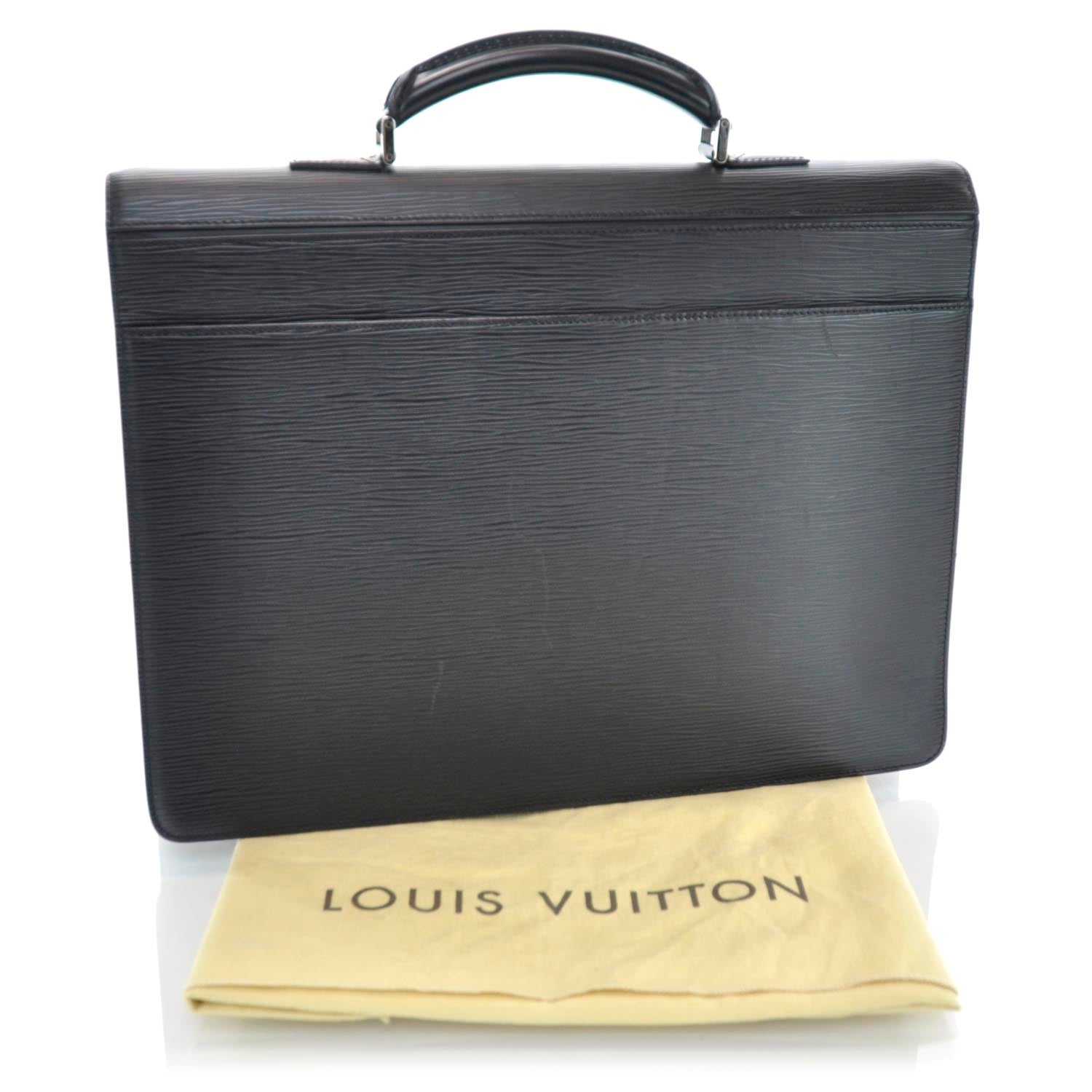 Louis Vuitton Epi Laguito Briefcase Black 3 of 11