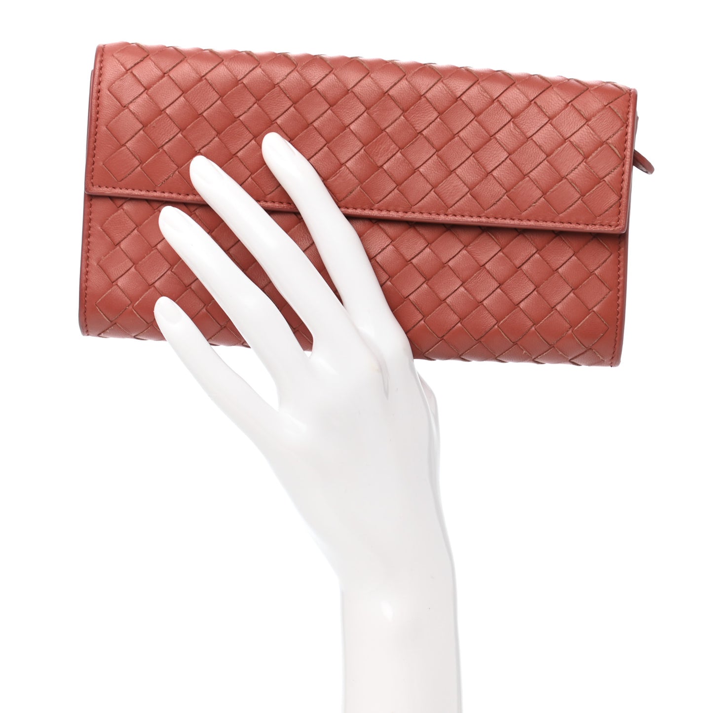Nappa Intrecciato Continental Wallet Pompei