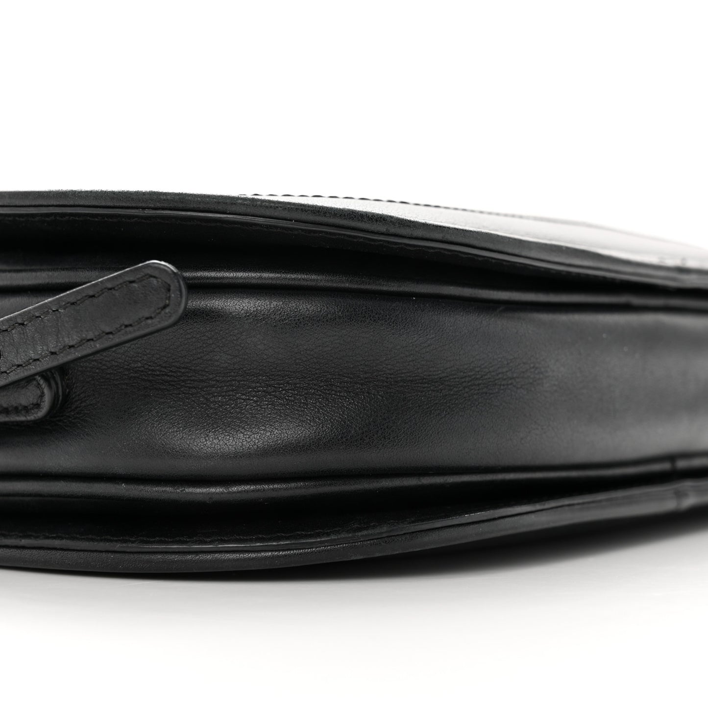 Calfskin Small Logo Go Crossbody Bag Black