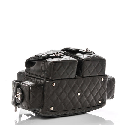 Chanel Calfskin Quilted Small Cambon Multipocket Reporter Dark Brown 4 of 8