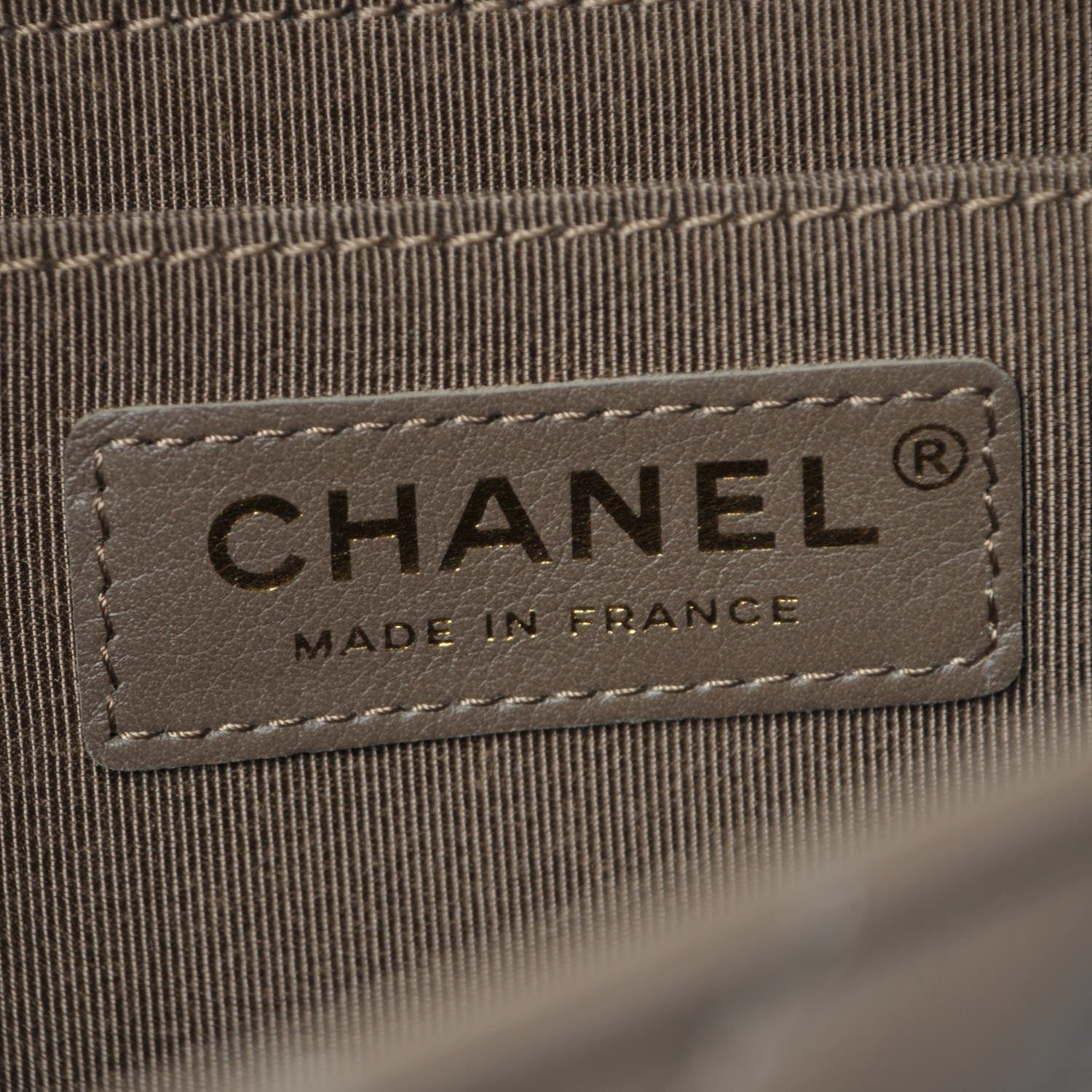 Chanel Calfskin Chevron Quilted Medium Statement Flap Khaki 7 of 8