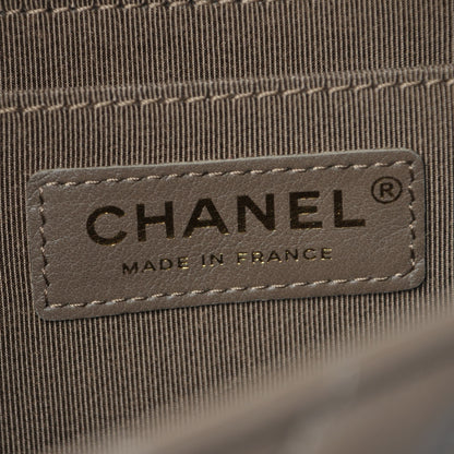 Chanel Calfskin Chevron Quilted Medium Statement Flap Khaki 7 of 8