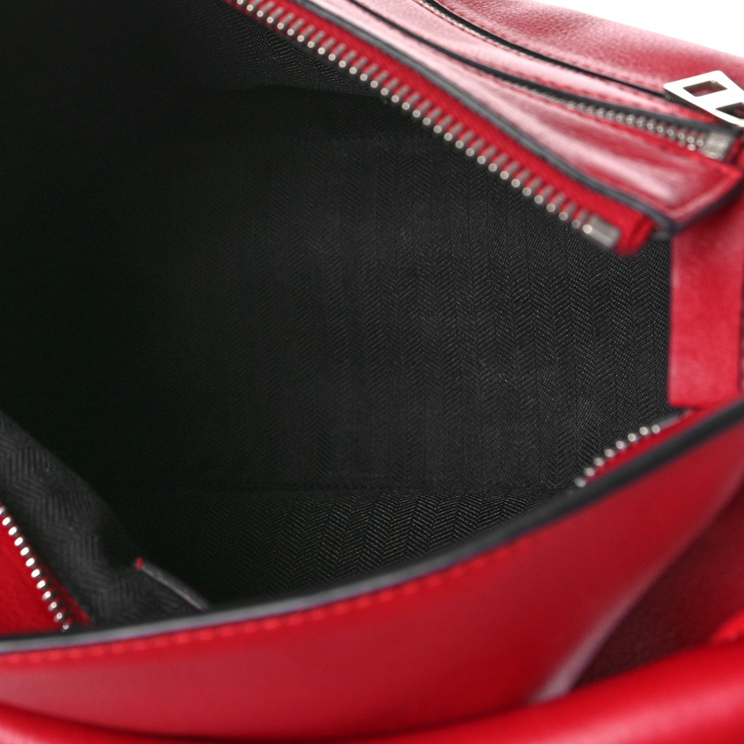 Loewe Calfskin Zipper Puzzle Bag Red 5 of 8