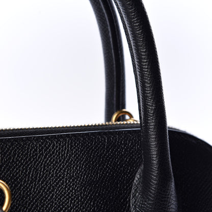 Balenciaga Signature Grained Calfskin Logo S Ville Top Handle Bag Black 7 of 10